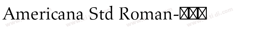 Americana Std Roman字体转换